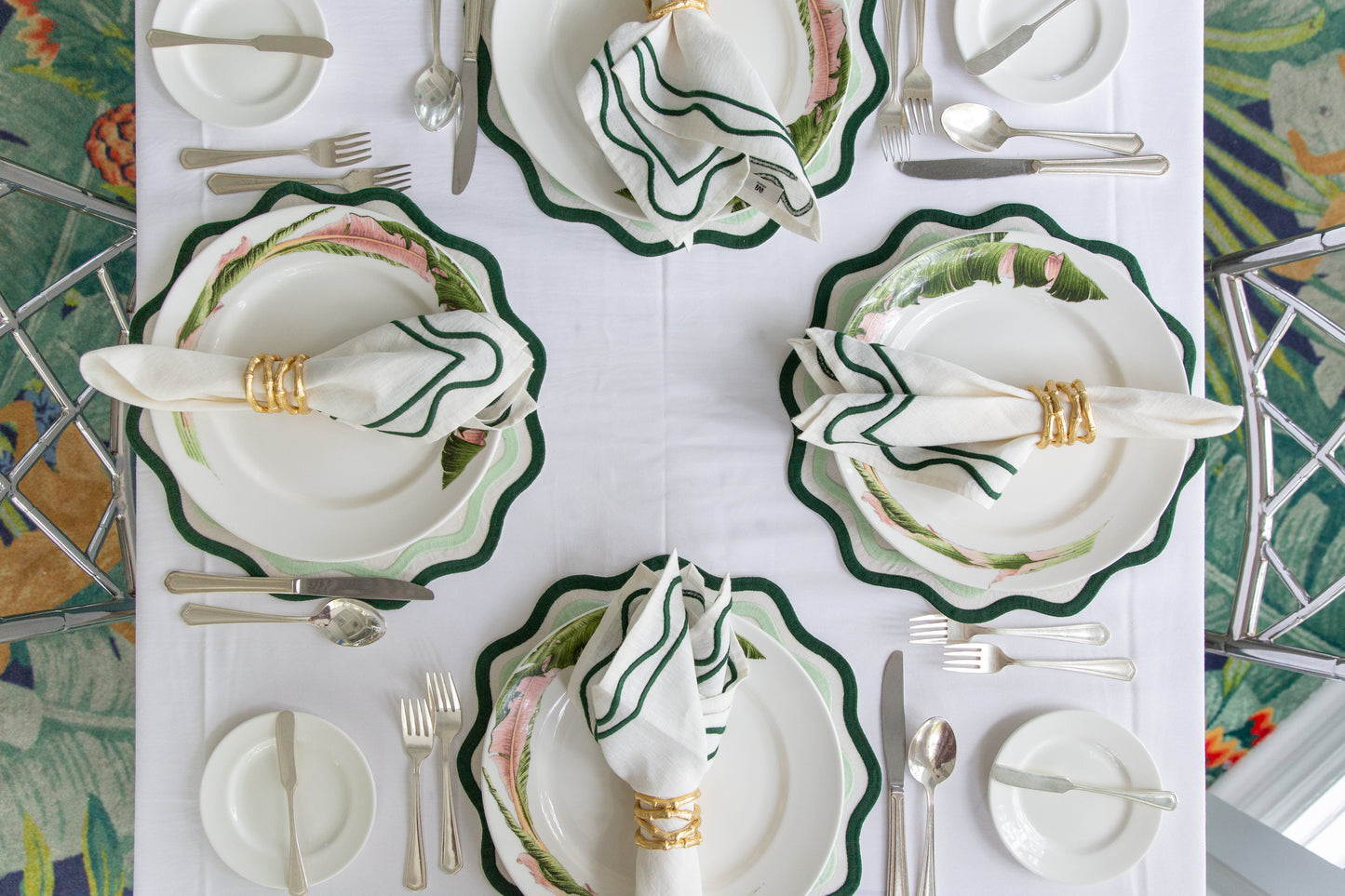 The Banana Leaf Dinner Plates (Set of Four)