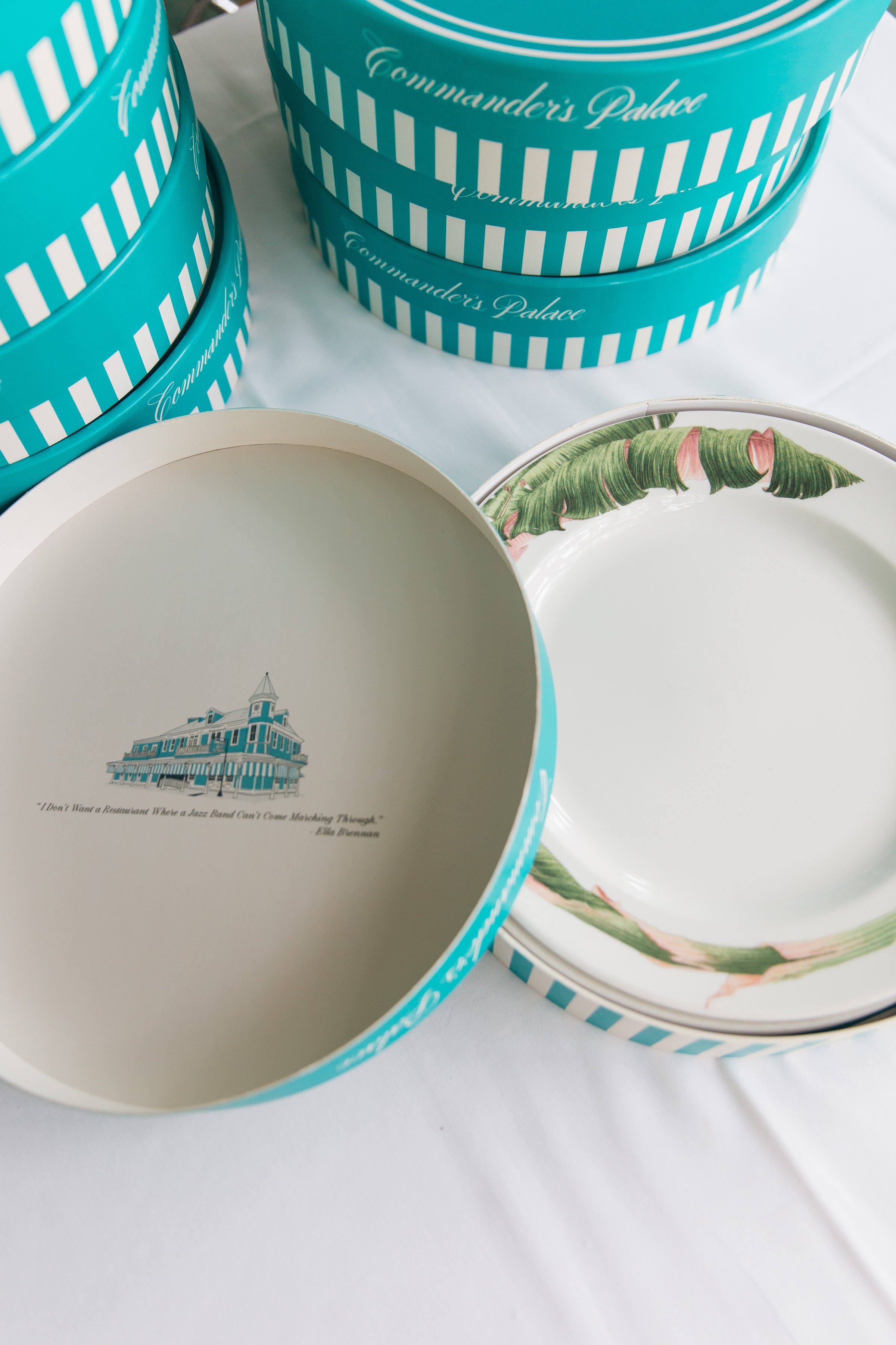 Commander's Palace The Banana Leaf Dinner Plates (Set of Four)