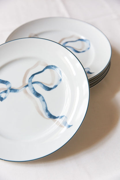 BLUE RIBBON DESSERT PLATES (SET OF FOUR)